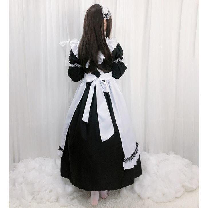  made clothes long height meido costume short sleeves / long sleeve woman cosplay long One-piece weight less pretty Halloween costume fancy dress woman equipment 