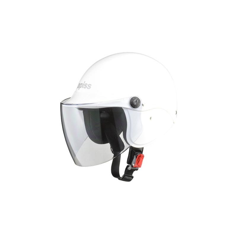 リード工業 apiss AP-603 フリー（57～60cm未満）ホワイト バイク用　ジェットヘルメットの商品画像