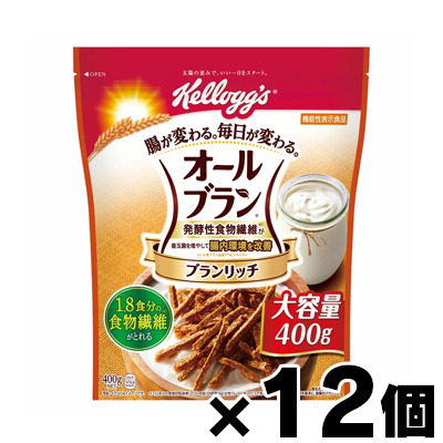 ケロッグ オールブラン ブランリッチ 400g×12袋の商品画像