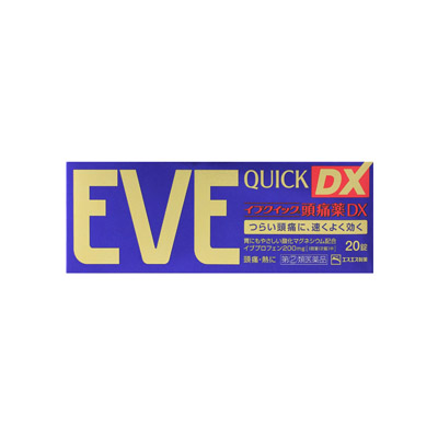 ( no. (2) вид фармацевтический препарат ) ( налоговая система объект ) Eve Quick головная боль лекарство DX 20 таблеток 