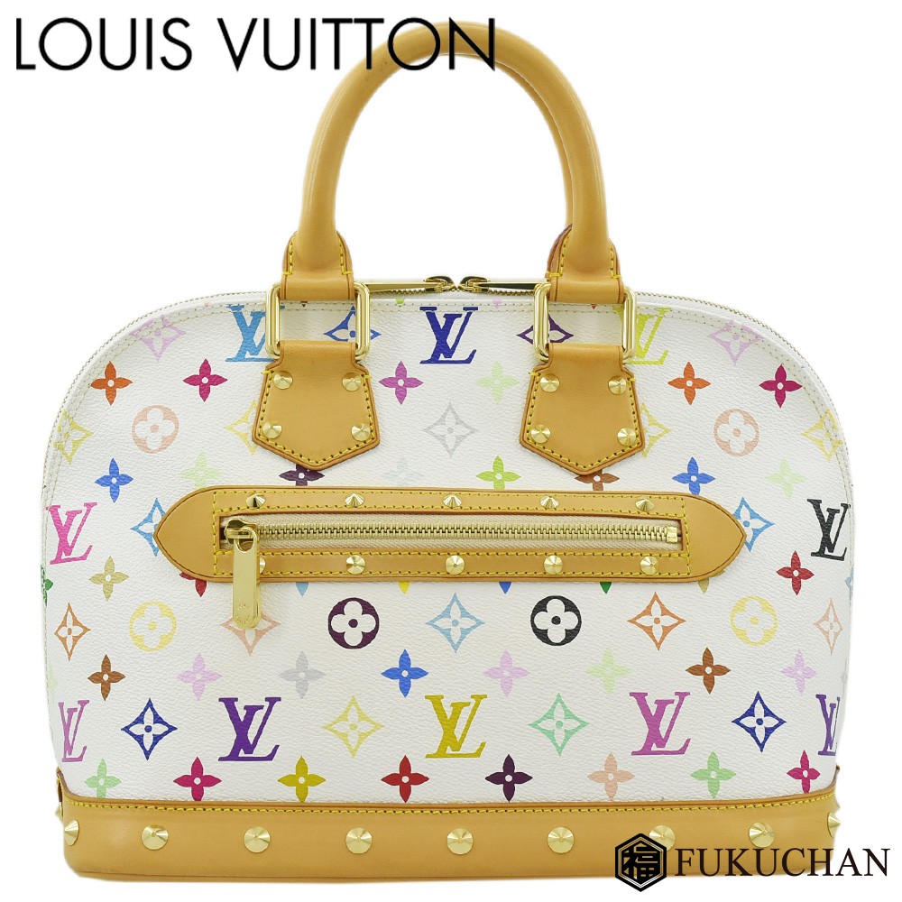 村上隆 × モノグラム・マルチカラー アルマ（旧モデル） M92647 （ブロン）