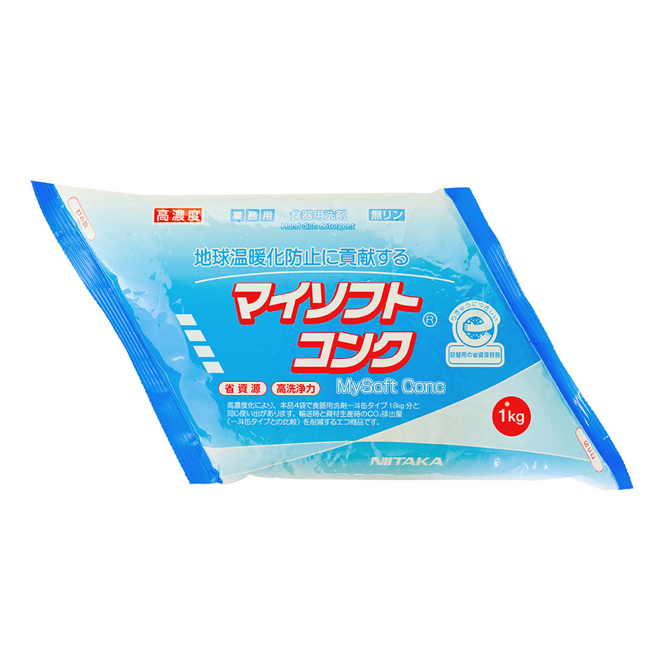ニイタカ マイソフトコンク 1kg×4袋 台所用洗剤の商品画像