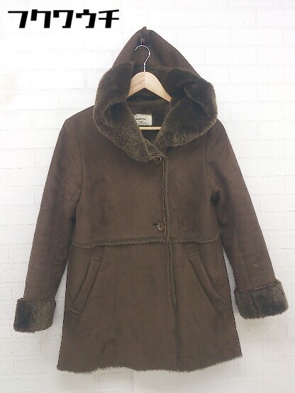 # archivesarusi-vu fake mouton coat size M Brown lady's 