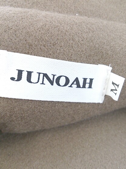 * * JUNOAH juno a длинный рукав пальто с отложным воротником размер M Brown женский P