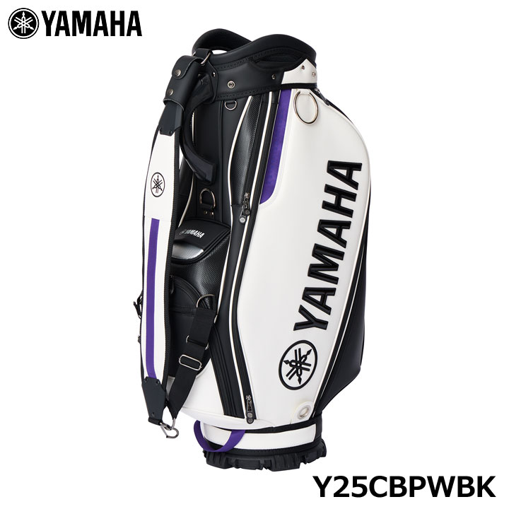 YAMAHA プロレプリカモデルキャディバッグ Y25CBPWBK（ホワイト×ブラック）の商品画像