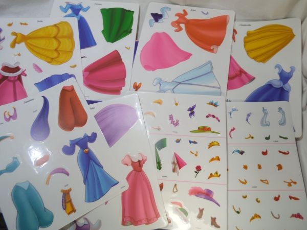  игра книга с картинками [ Disney Princess Disney PRINCESS Dress-Up A Sticker-Activity Storybook] иностранная книга большой книга@ английский язык книга с картинками наклейка книга с картинками 