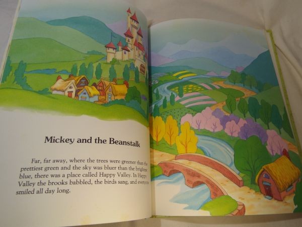  picture book [ Disney Disney*s Fantasyland] 3 story compilation Mickey Mouse mother Goose 3... kelp . Disney picture book 