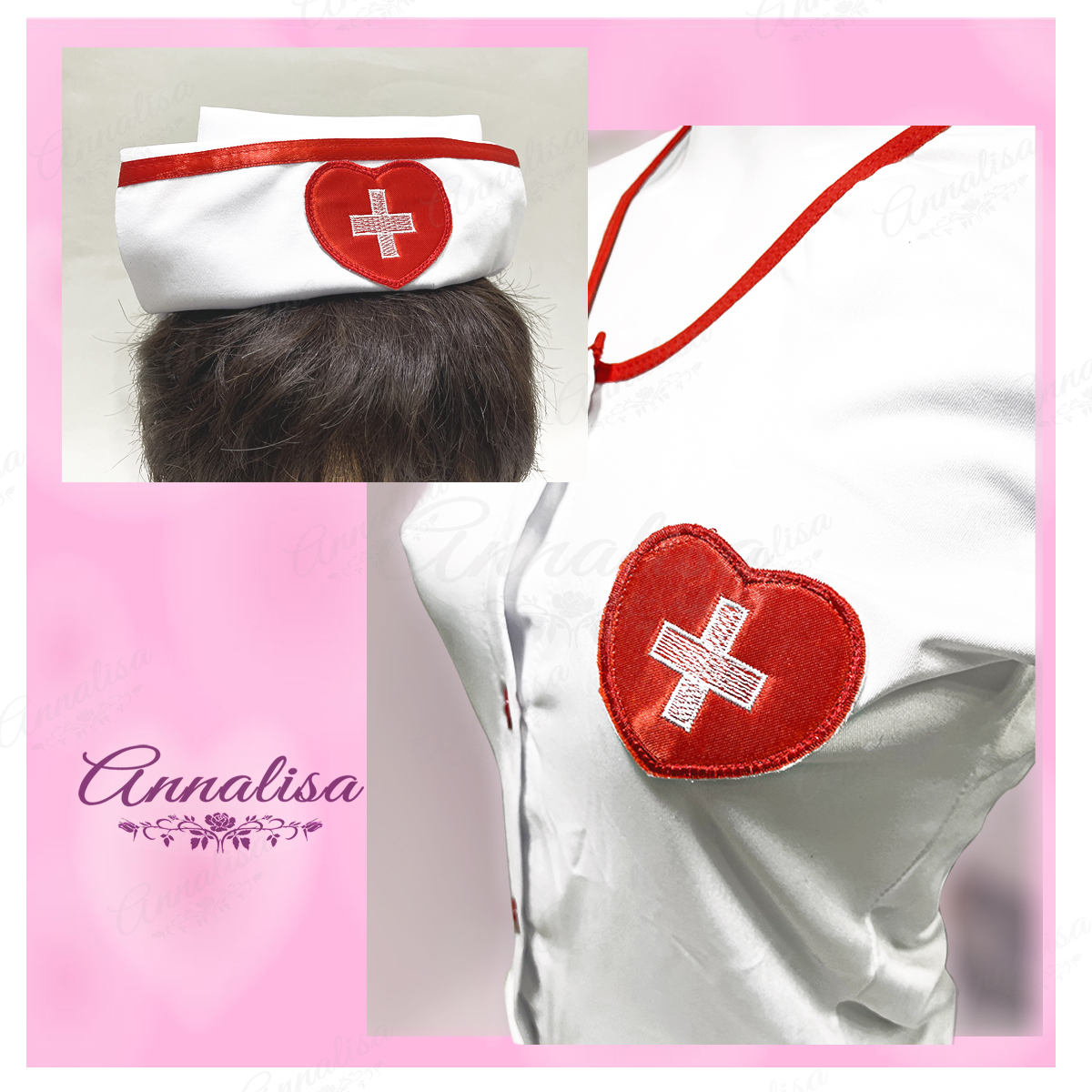  nurse clothes cosplay .. vessel stockings attaching Halloween stretch costume nurse uniform nursing . white red garter belt full set sexy ero..