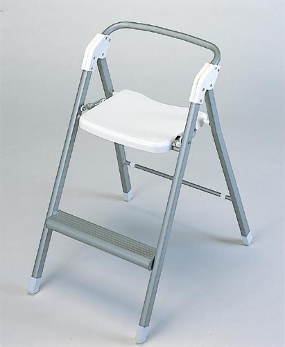 ステップアップチェア W530×D455×H835mm X-11 （シルバー）の商品画像