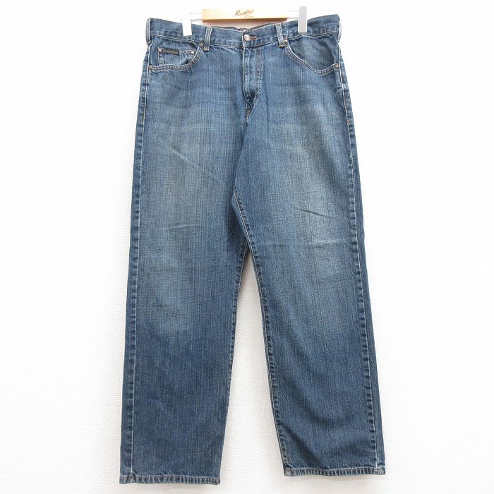 W37/ б/у одежда Calvin Klein джинсы мужской hige хлопок темно-синий темно-синий Denim 24feb19 б/у низ ji- хлеб G хлеб длинные брюки 