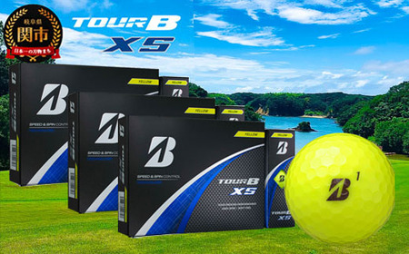 fu.... tax [2024 year of model ]TOUR B XS yellow 3 dozen ~ golf ball Bridgestone Tour Be bulk buying large amount ~ Gifu prefecture Seki 