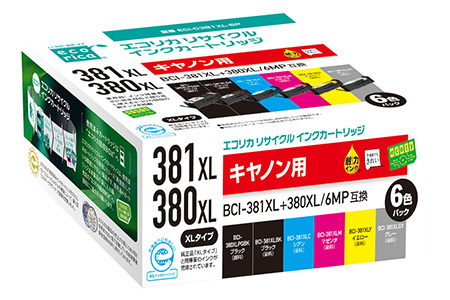 fu.... налог eko licca [ Canon для ] BCI-381XL+380XL/6MP сменный утилизация чернила 6 цвет упаковка большая вместимость ( номер образца :ECI-C381XL-6P) Yamanashi префектура Fuji река блок 