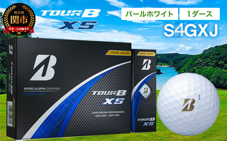 fu.... tax [2024 year of model ] golf ball TOUR B XS pearl white 1 dozen ~ Bridgestone Tour Be ~ Gifu prefecture Seki 