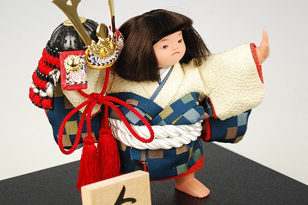 [ Edo .. doll ]. number gold futoshi [ helmet ]. one light work - doll. Futaba [ postage * cash-on-delivery charge service ]