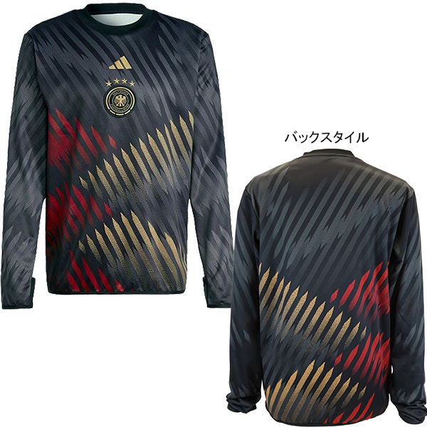 正規品 adidas ピステ ブラック/ホワイト S　ドイツ代表 adidas adidas サッカー ピステ トップ（ブラック/ホワイト）J/M
