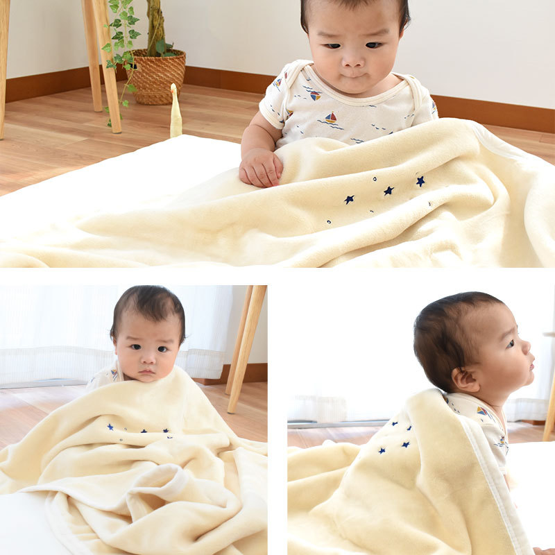  baby cotton blanket 85×115cm west river coucher made in Japan cotton 100% warm cotton Kett .. blanket baby