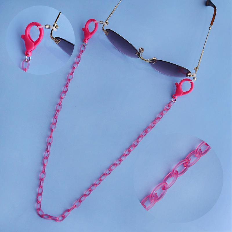  glasses chain glasses chain mask strap sunglasses glasses falling prevention clear colorful holder stylish lady's men's 