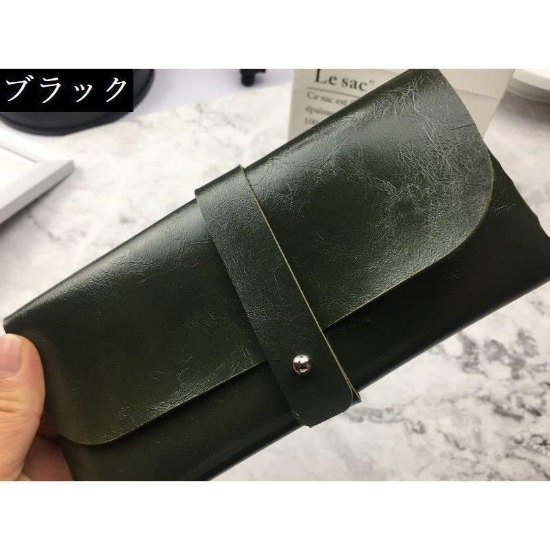  glasses case glasses case glasses case sunglasses case glasses inserting soft fake leather storage mobile carrying simple plain glasses inserting glasses go in 