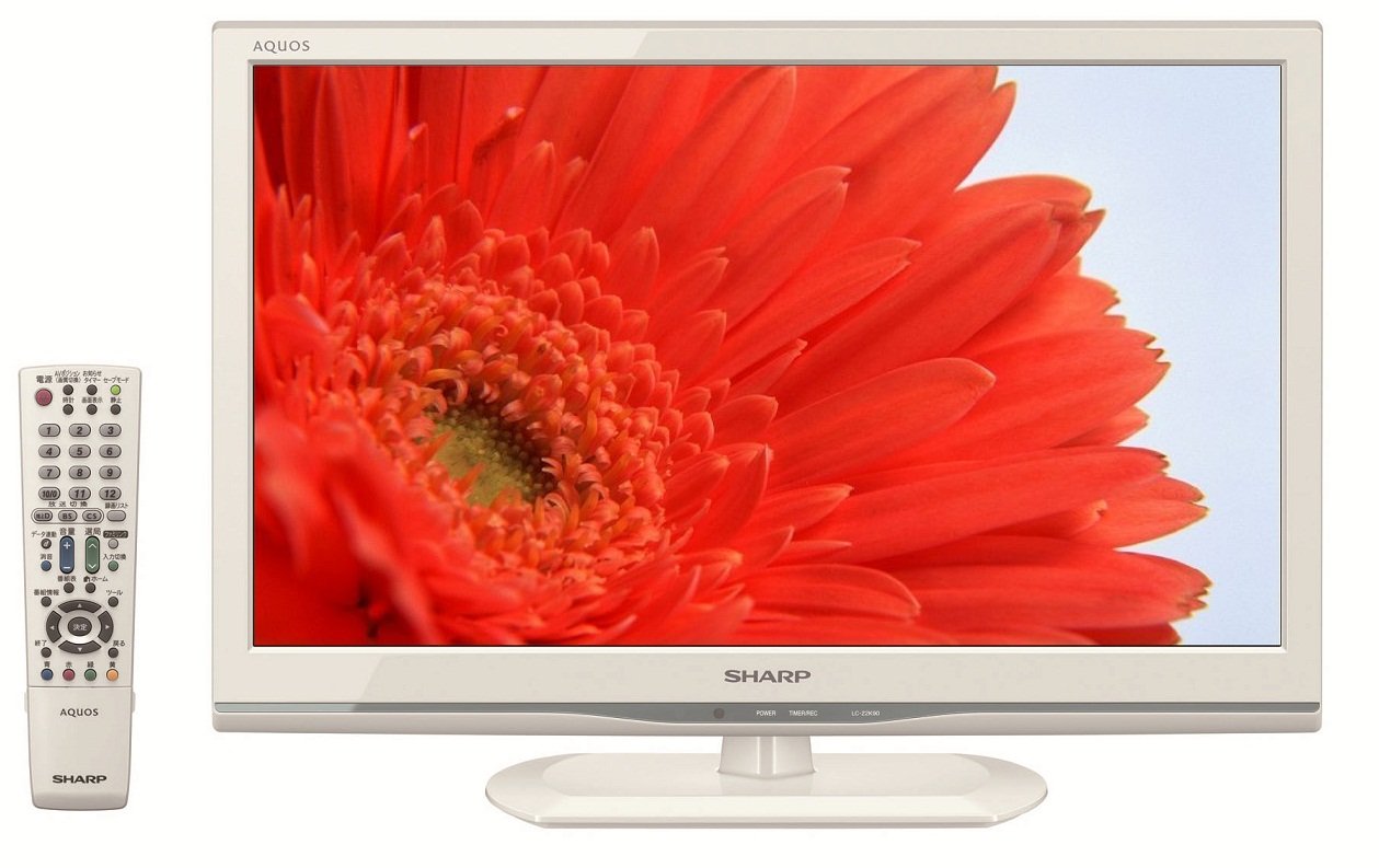 シャープ AQUOS LC-22K90-W ［22V型］ 液晶テレビ、薄型テレビ - 最