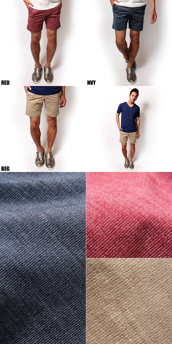 RICORZO リコルゾ サマーコーデュロイショーツ ハーフパンツ ショート