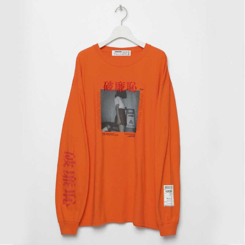 LEGENDA レジェンダ 破廉恥 ロンT Tシャツ 長袖 メンズ レディース