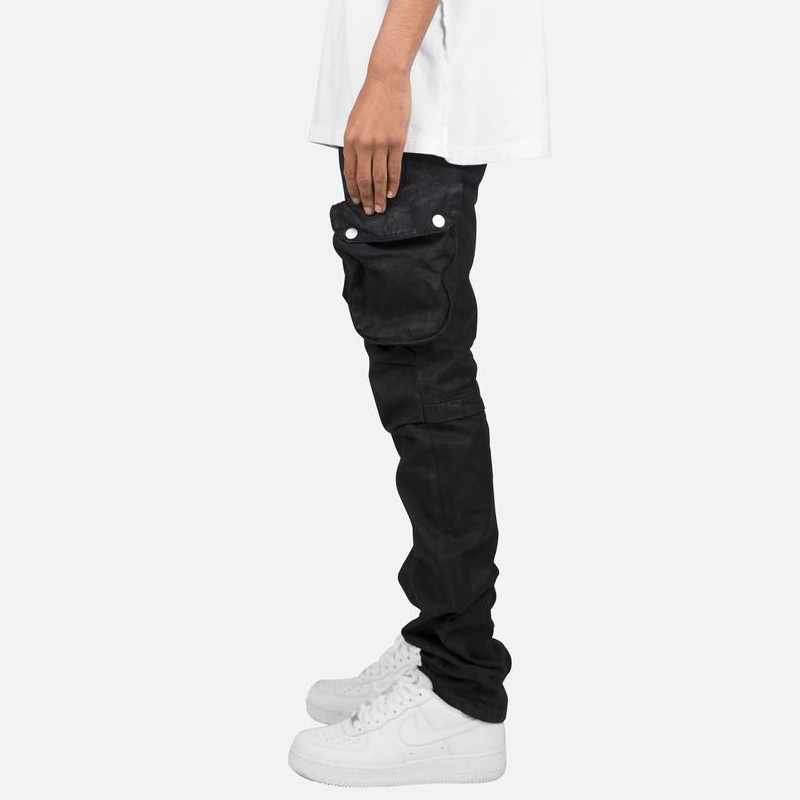 mnml カーゴデニム ミニマル WAXED DENIM CARGO PANTS メンズ