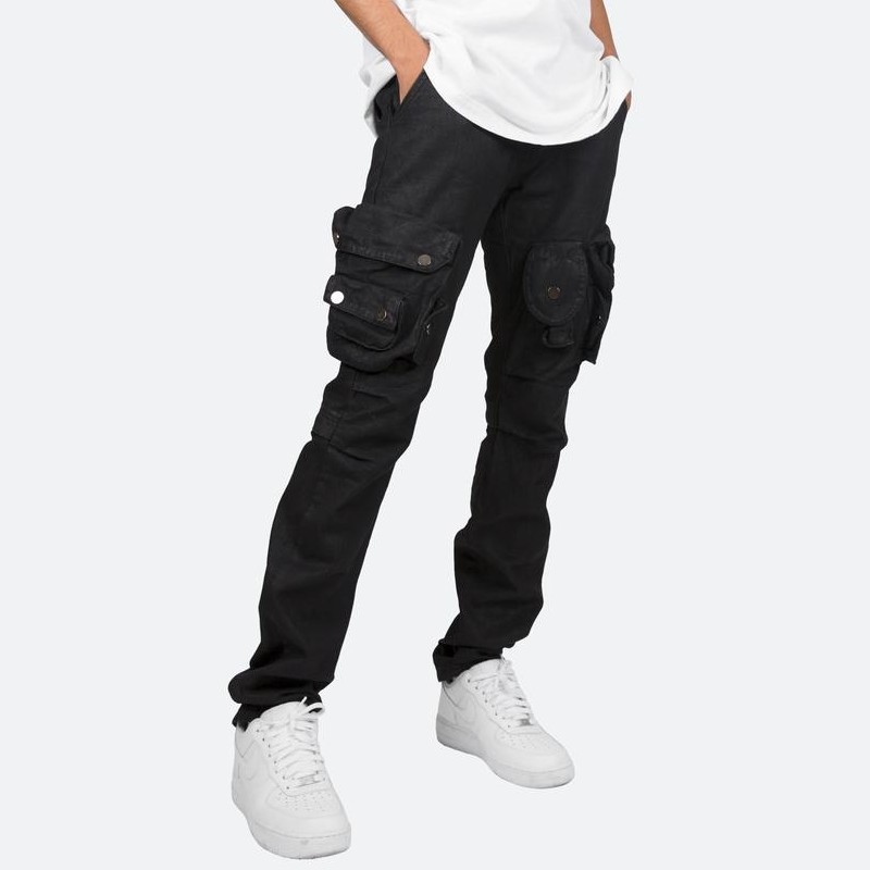 mnml カーゴデニム ミニマル WAXED DENIM CARGO PANTS メンズ