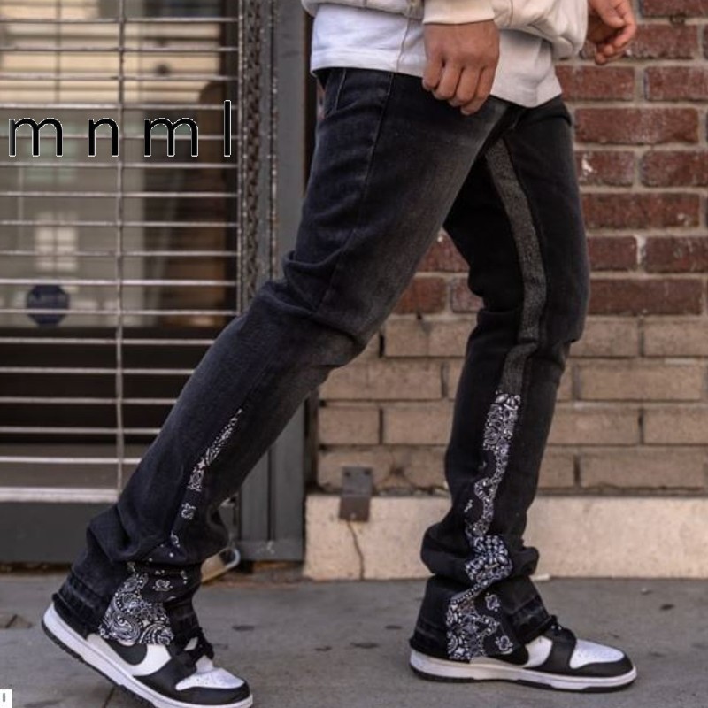 49 割引28inch 29inch 30inch 32inch 34inch 36inch 38inch 一つ目の項目を先に選択してください 大きい割引 ミニマルmnmlフレアパンツミニマルフレアデニムデニムパンツgパンジーンズブーツカットメンズ パンツ メンズファッション