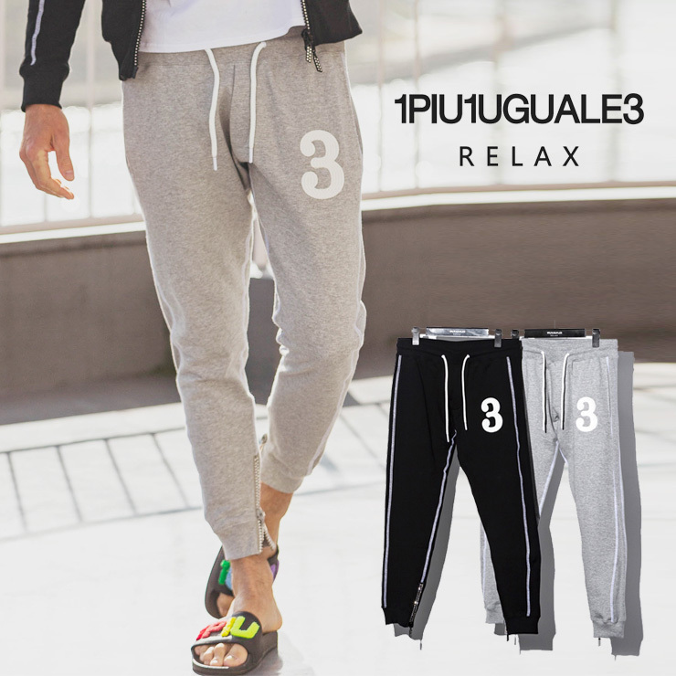 刺繍ロゴスウェットパンツ ウノピュウノウグァーレトレ