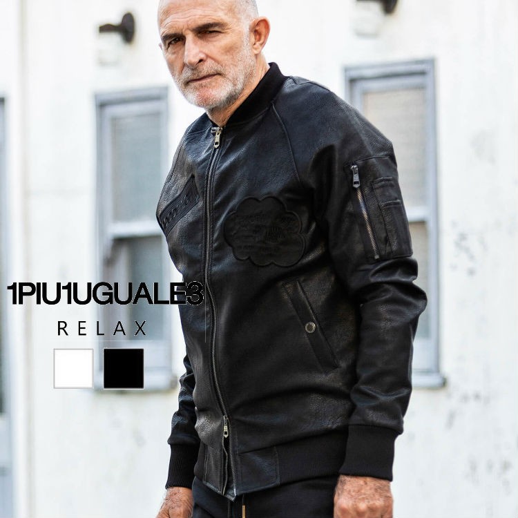 ウノピュウノウグァーレトレ　ボンバージャケット　ブルゾン　刺繍　ワッペン　黒　M ウノピュウノウグァーレトレボンバージャケットブルゾン刺繍