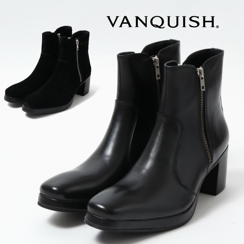 Vanquish ヴァンキッシュ ブーツ カウレザーダブルジップヒールブーツ 牛革 スウェード スエード サイドジップブーツ メンズ Vsh229 G Field 通販 Yahoo ショッピング