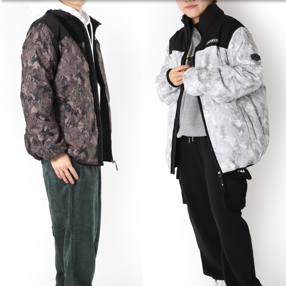  men's outer jacket full Zip cotton inside camouflage OUTDOOR products outdoor camp 