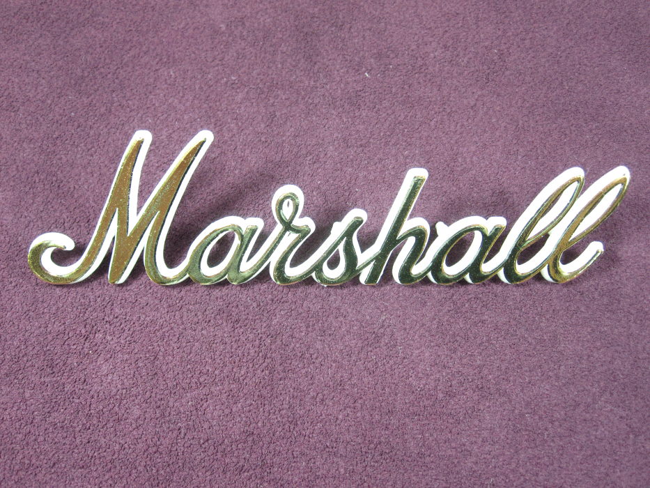 Marshall [LOGO00008] Amp Logo Small Gold Marshall Logo Mark маленький Gold ( Vintage модель 1959SLP*1962*2245*1960TV для ) усилитель Logo 