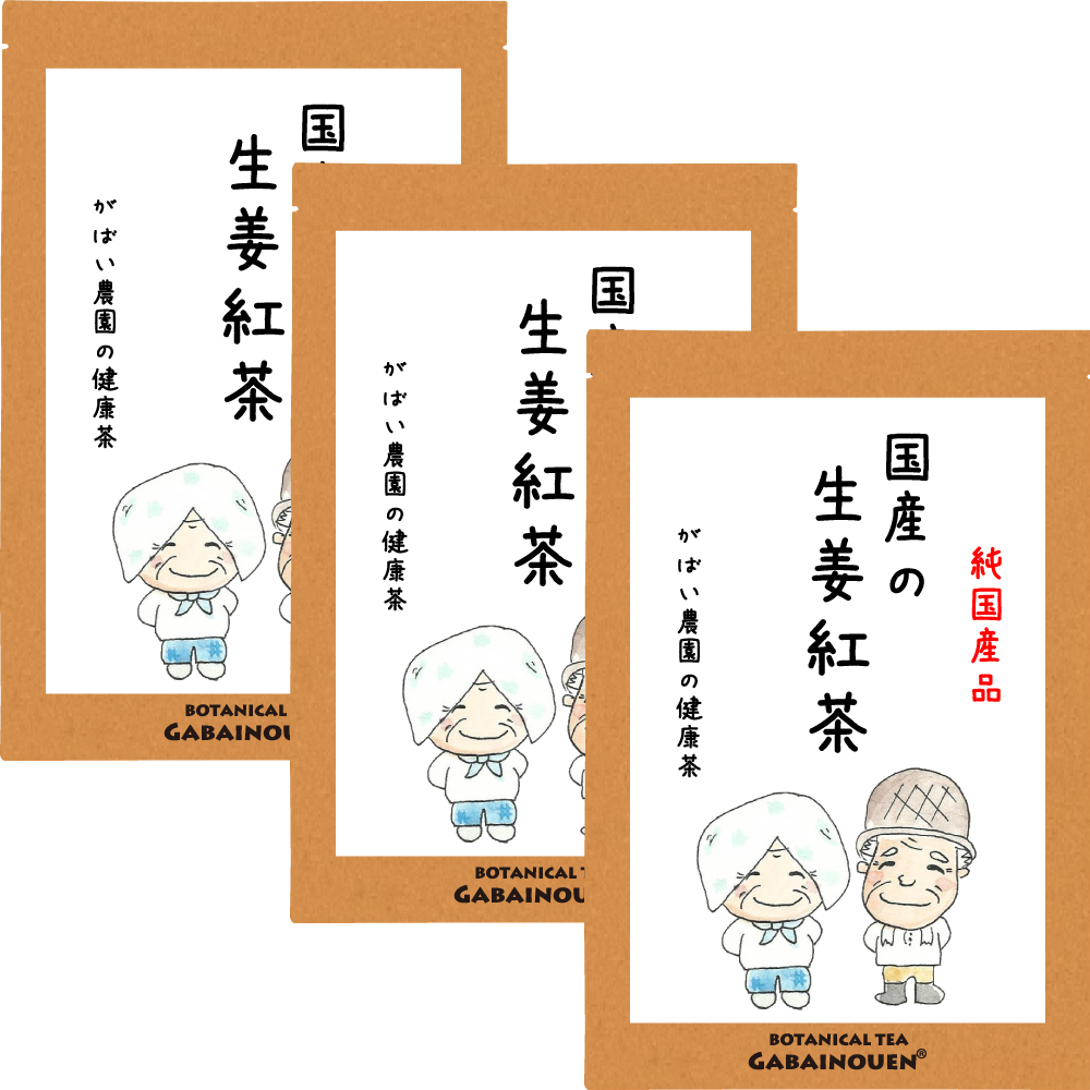 がばい農園 国産手作り生姜紅茶 40袋 ×3セットの商品画像