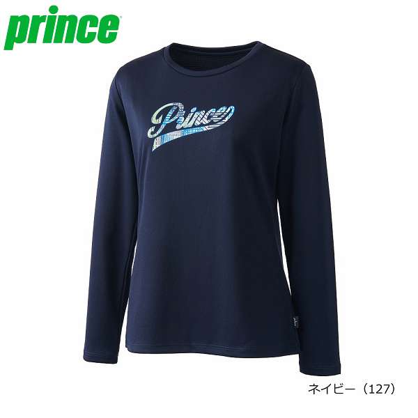Prince ロングスリーブシャツ 吸水速乾 UPF50 リサイクル（ネイビー）WF4092の商品画像