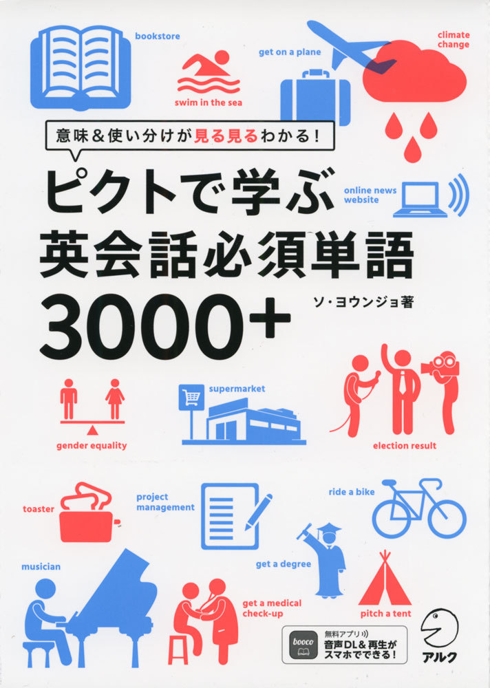 ピクトで学ぶ英会話必須単語３０００＋　意味＆使い分けが見る見るわかる！ ソヨウンジョ／著　河井佳／訳の商品画像