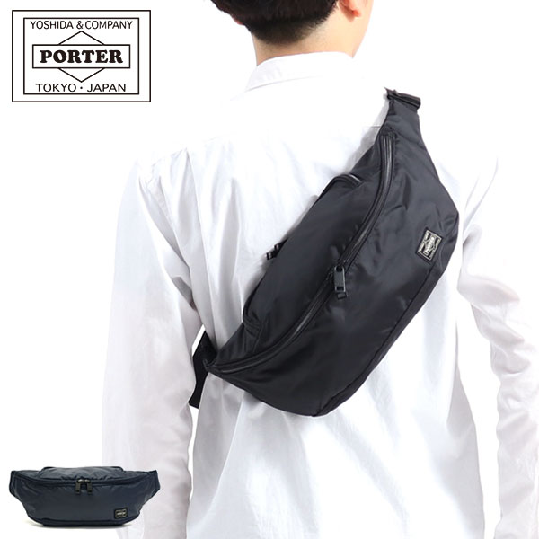  Porter flash waist bag (L) 689-05952 Yoshida bag PORTER FLASH WAIST BAG(L) body bag men's brand water-repellent lady's light beautiful . made in Japan 