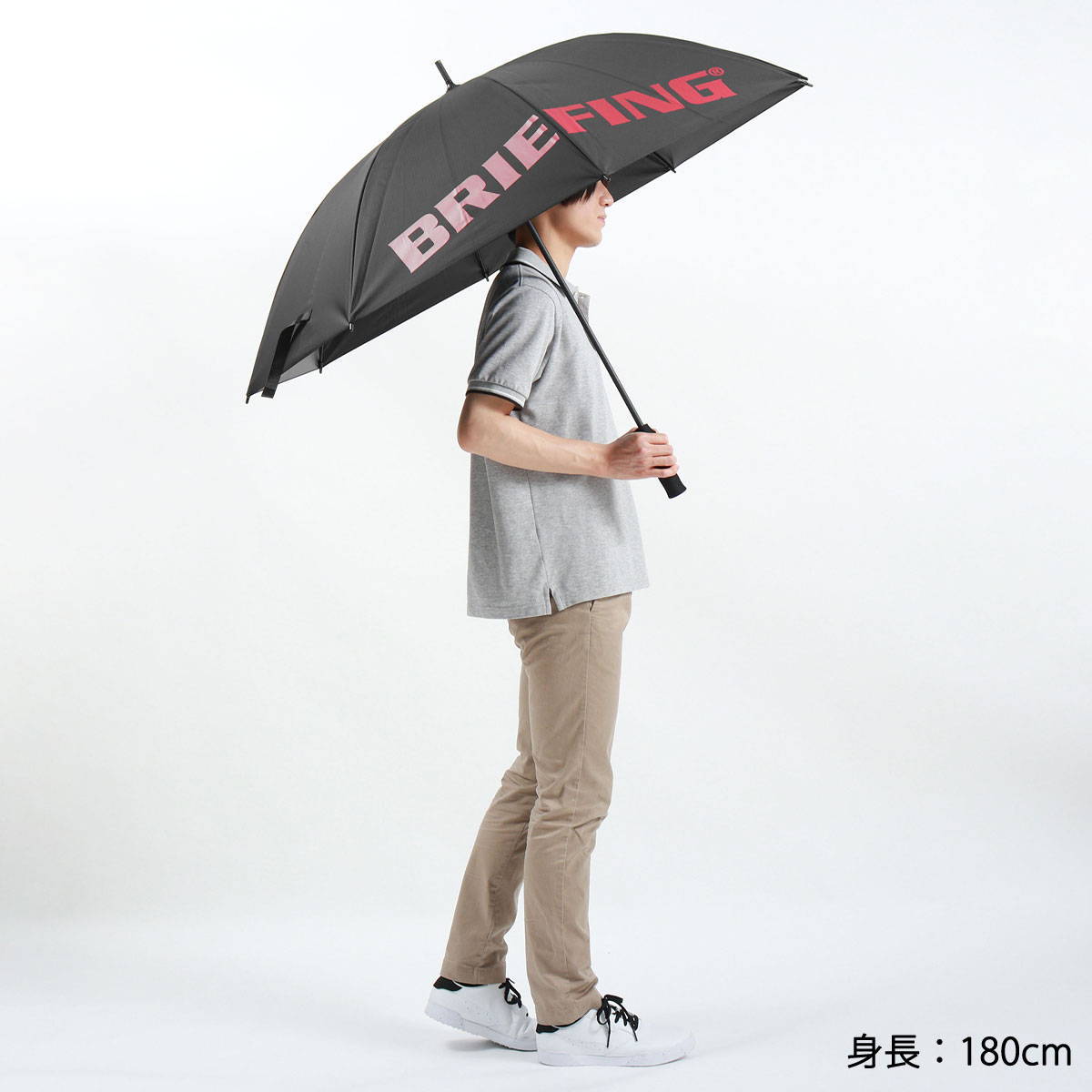  maximum 36%*5/7 limitation Japan regular goods Briefing Golf umbrella BRIEFING GOLF Golf umbrella CARBON SHAFT UMBRELLA uv rain . light weight long umbrella men's lady's BRG221G25