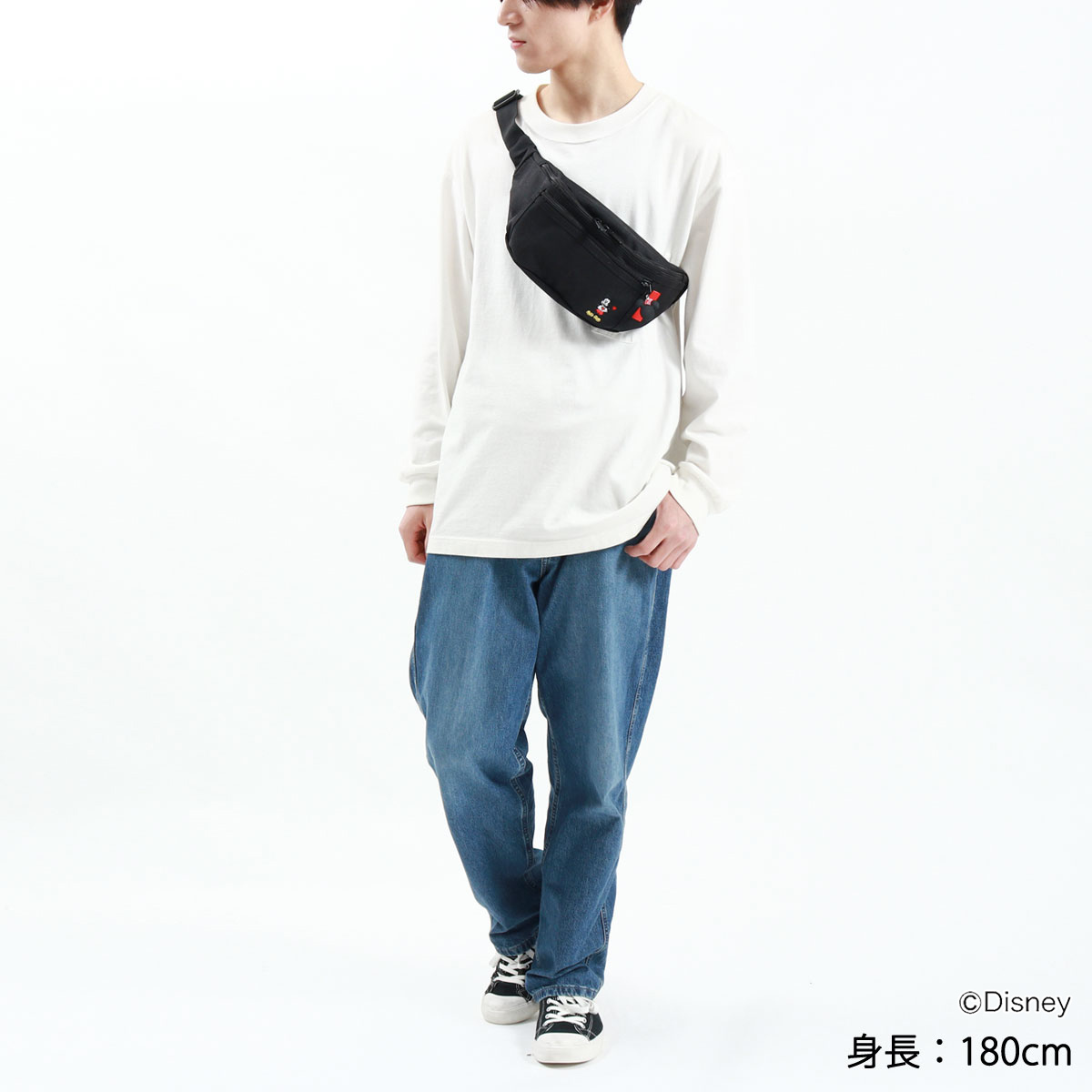  maximum 41%*5/12 limitation Japan regular goods Manhattan Poe te-ji Mickey waist bag Manhattan Portage Alleycat Waist Bag / Mickey Mouse 2022 MP1101MIC22