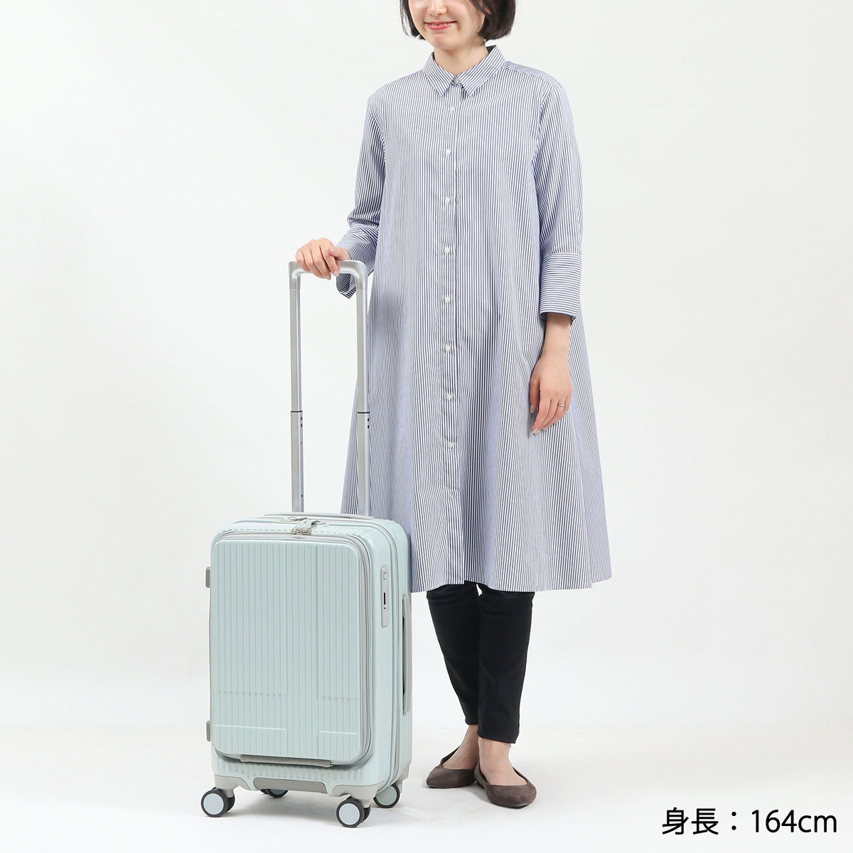  maximum 44%*5/18.19 limitation regular goods 2 year guarantee ino Beta - suitcase machine inside bringing in front open S size innovator Carry case light weight stopper quiet sound INV50