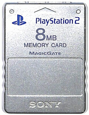 PlayStation2専用メモリーカード （8MB） サテン・シルバー プレイステーション2（PS2）用メモリーカードの商品画像