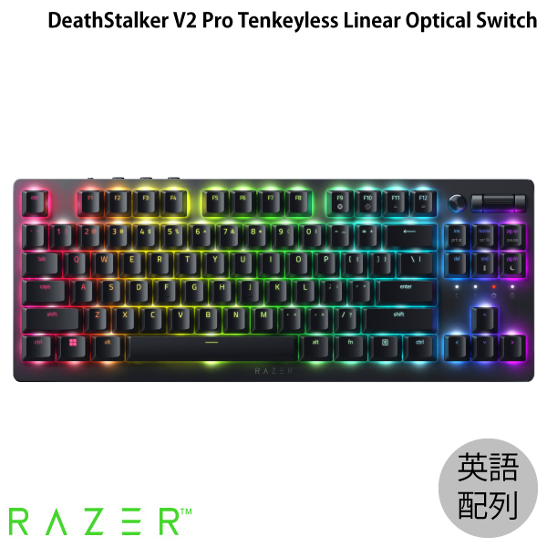 Razer Razer DeathStalker V2 Pro Tenkeyless ワイヤレスキーボード RZ03-04370100-R3M1（ブラック） キーボード本体の商品画像