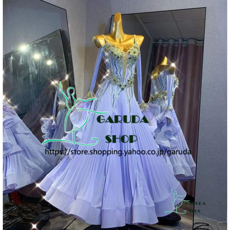 Garuda SHOP lady's ball-room dancing dress modern contest dress warutsu dress high class goods presentation for high quality dress semi order possible product number 4930