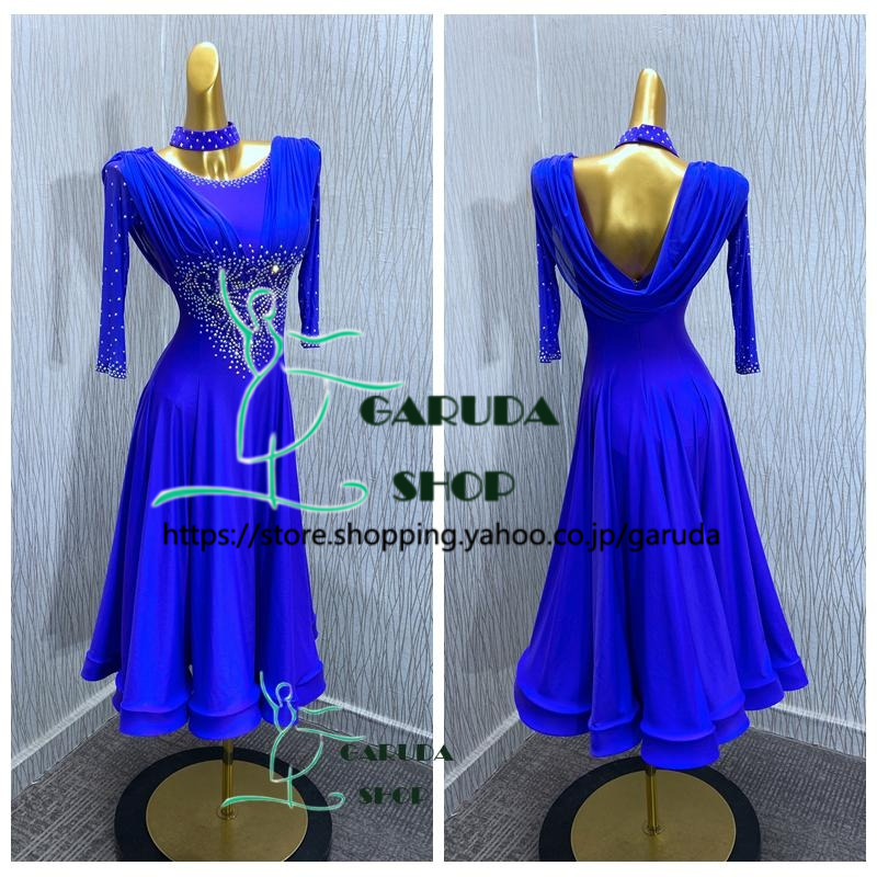 Garuda SHOP lady's ball-room dancing costume contest dress new arrival new goods presentation for production clothes party dress One-piece semi order possible 2 color product number 5383