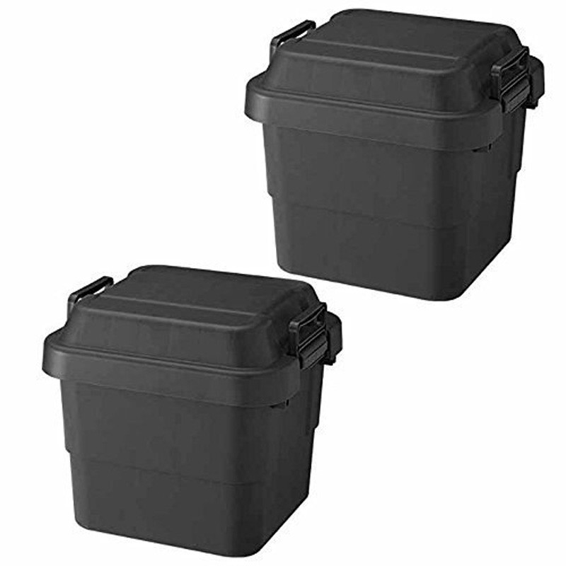 リス 収納ボックス トランクカーゴ 30Lブラック×2 運搬用コンテナ、パレットの商品画像