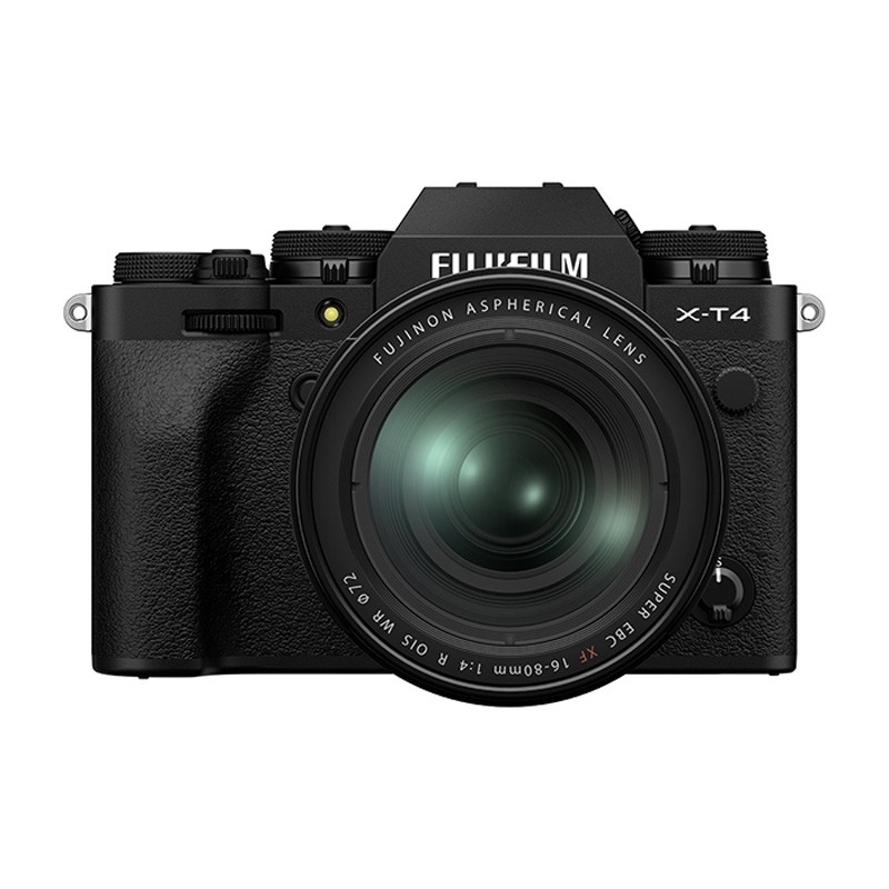 FUJIFILM FUJIFILM X-T4 レンズキット（X-T4/XF16-80mmF4 R OIS WR）F X-T4LK-1680-B（ブラック） 富士フイルム Xシステム ミラーレス一眼カメラの商品画像