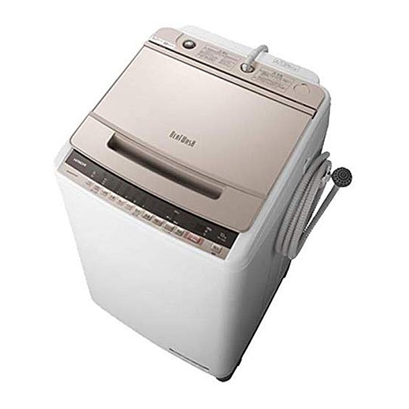 日立 ビートウォッシュ 全自動洗濯機 BW-V100E（N） （シャンパン 