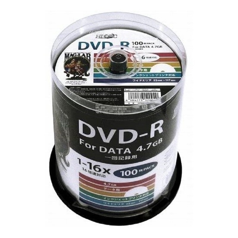 データ用DVD-R 16倍速 100枚 HDDR47JNP100の商品画像