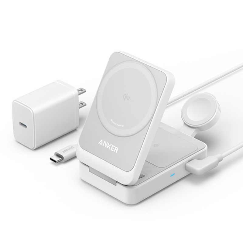 Anker MagGo Wireless Charging Station （Foldable 3-in-1） B2557N21 （ホワイト）の商品画像
