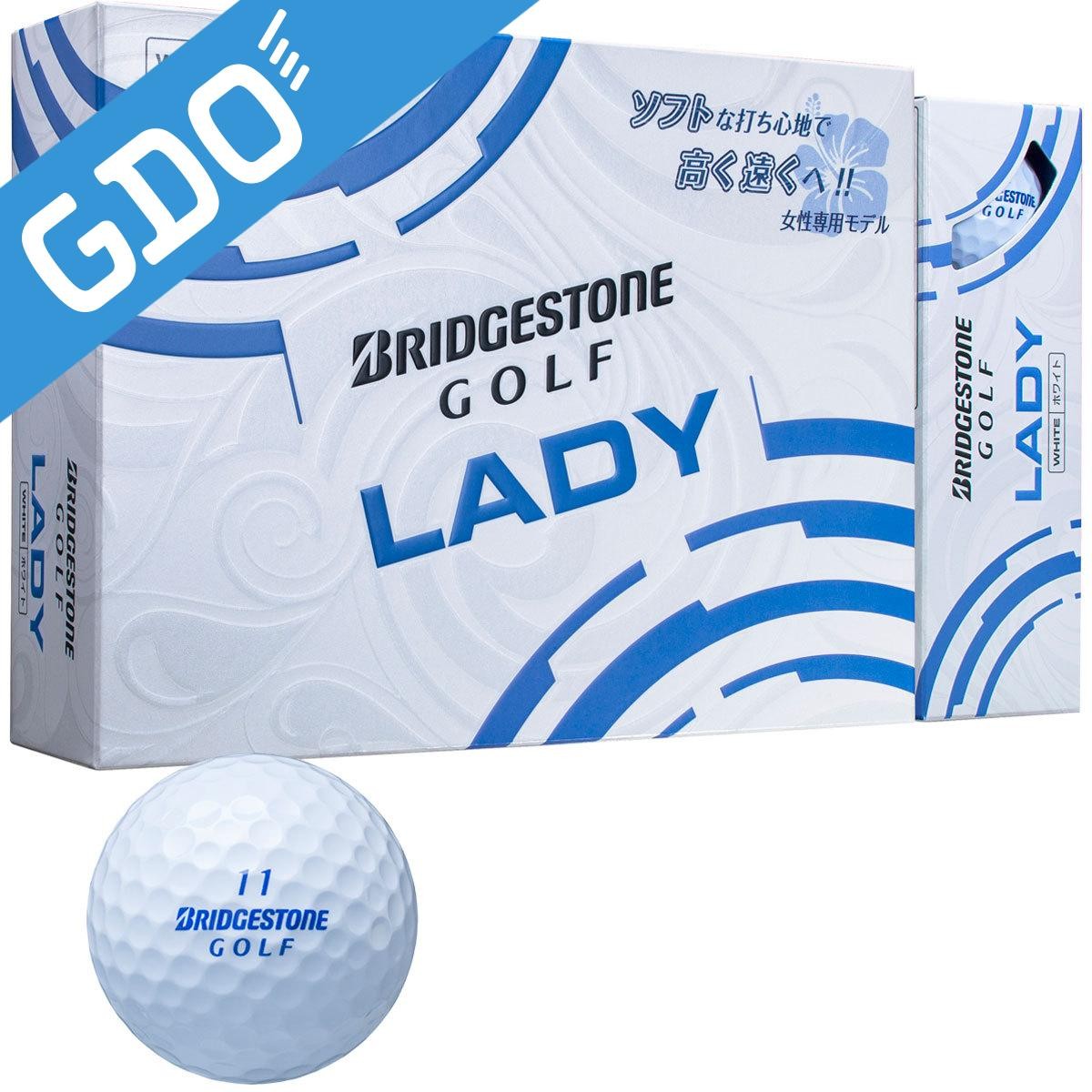 ブリヂストンスポーツ LADY （ホワイト） LBWXJ 1ダース BRIDGESTONE GOLF ゴルフボールの商品画像